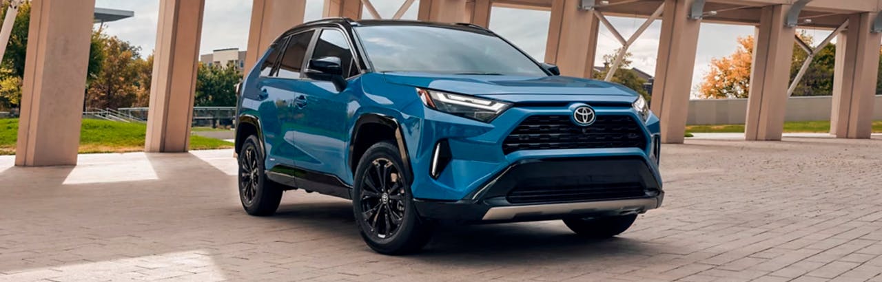 Toyota RAV4 with black rims