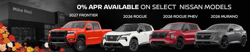 0% APR on select Nissan models | Mike Rezi Nissan Atlanta