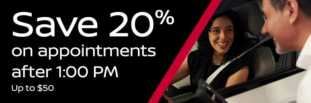 Save 20% When You Book After 1pm | Mike Rezi Nissan Atlanta