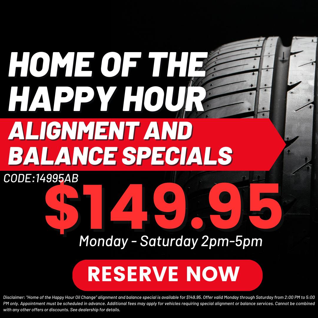 Happy Hour Oil Change- Alignment | Miracle Toyota