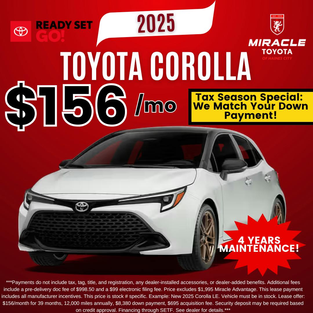 Toyota Corolla – March | Miracle Toyota