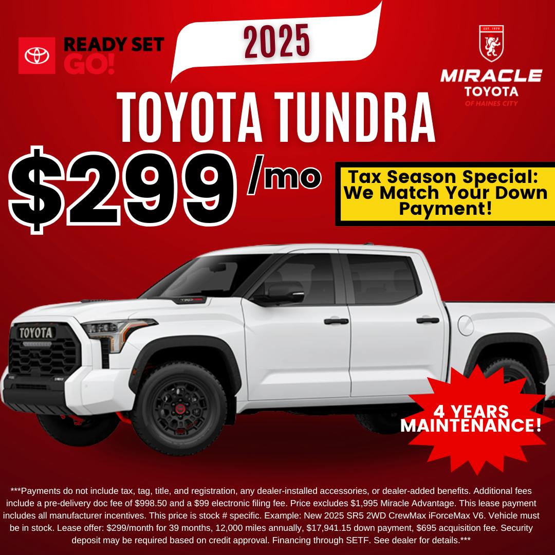 Toyota Tundra- March | Miracle Toyota