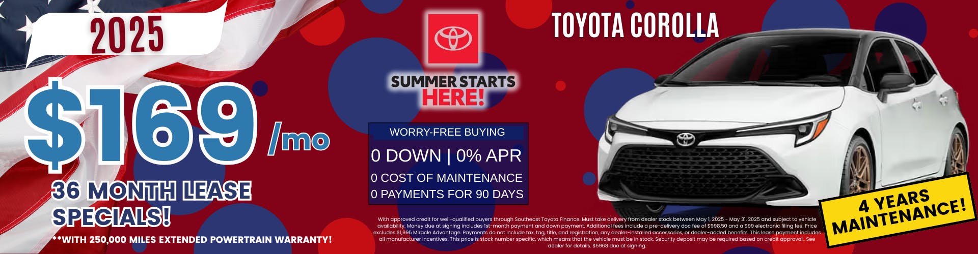 Toyota Corolla – May