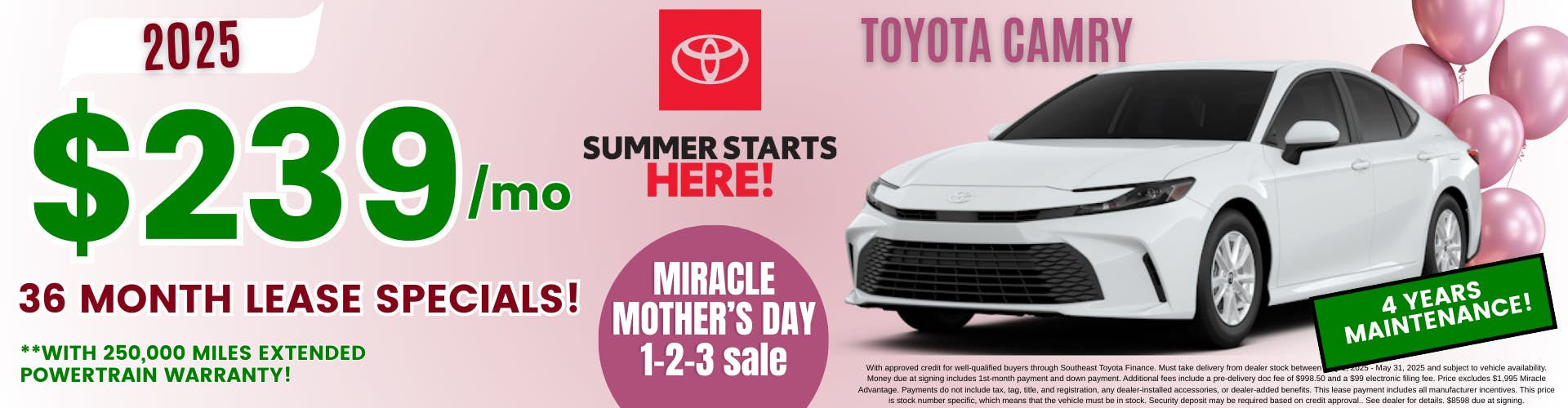 Toyota Camry – May