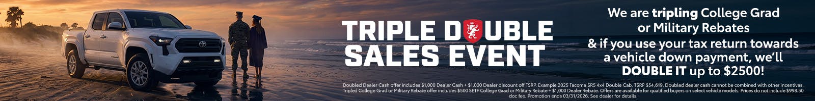 Triple Double Sales Event | March 2026 | Miracle Toyota