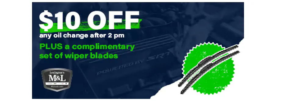 $10 Off Oil Change | M&L Chrysler Dodge Jeep Ram of Lexington