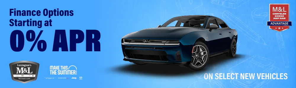 Finance Options Starting at 0% APR | M&L Chrysler Dodge Jeep Ram of Lexington