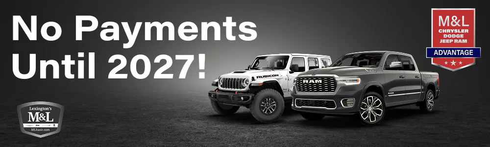 No Payments | M&L Chrysler Dodge Jeep Ram of Lexington