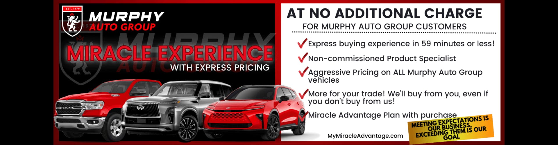 The Miracle Experience with Express Pricing