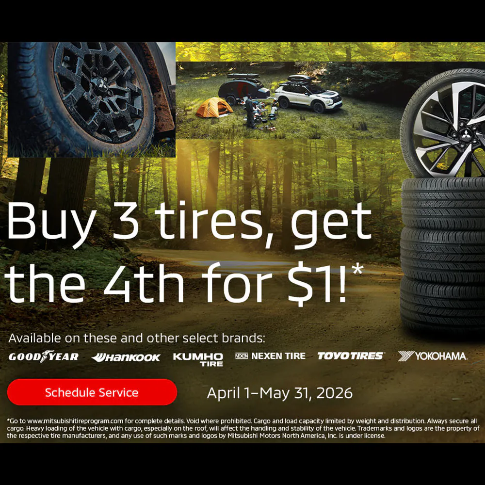 Buy 3 Tires get 4th for $1 | Music City Mitsubishi