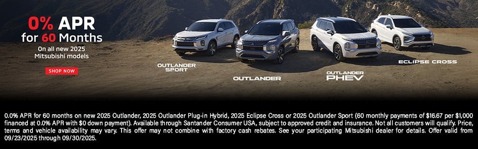 0% APR for 60 months | Music City Mitsubishi