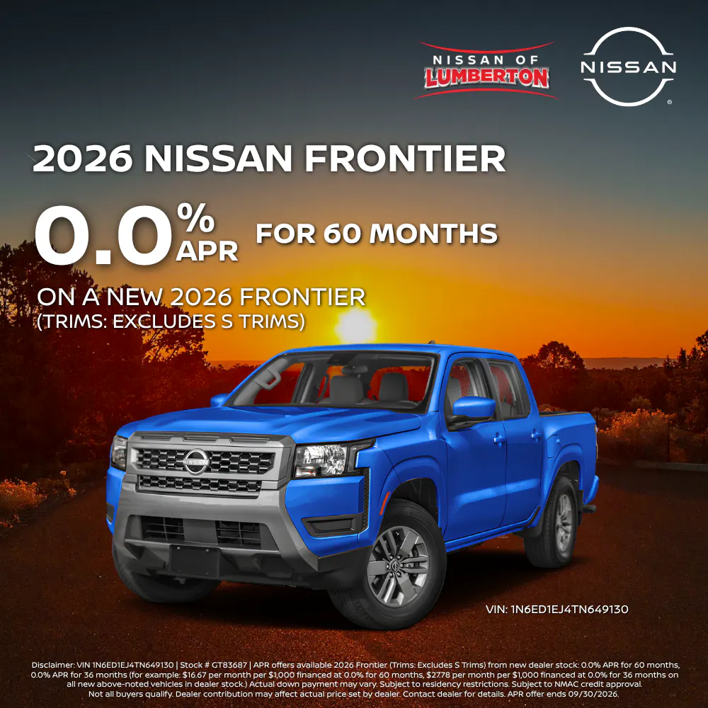New 2026 Nissan Frontier | Nissan of Lumberton