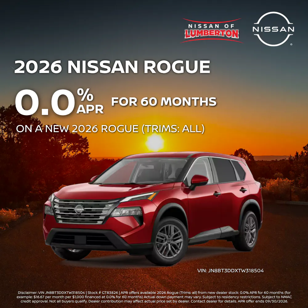 New 2026 Nissan Rogue | Nissan of Lumberton