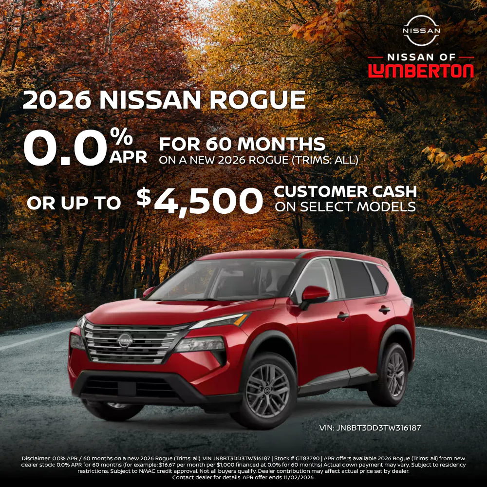 New 2026 Nissan Rogue | Nissan of Lumberton