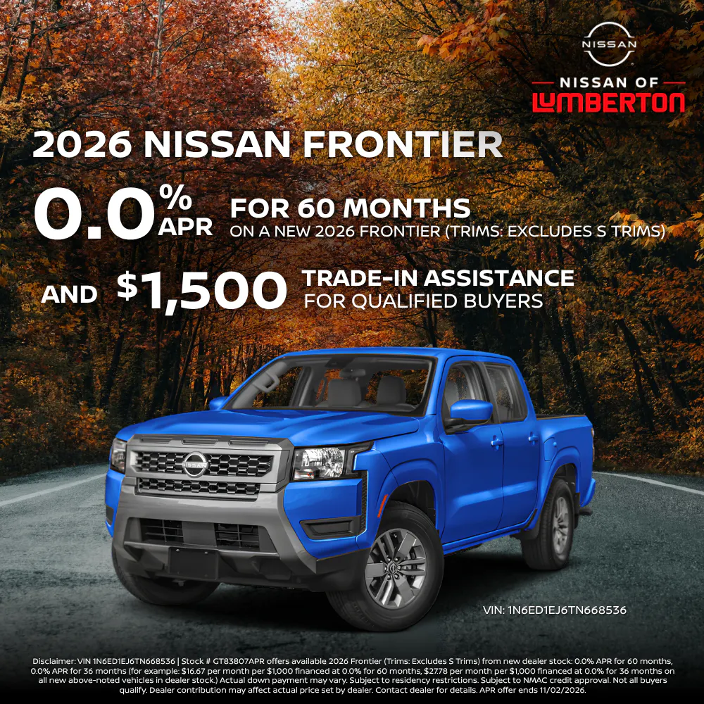 New 2026 Nissan Frontier | Nissan of Lumberton