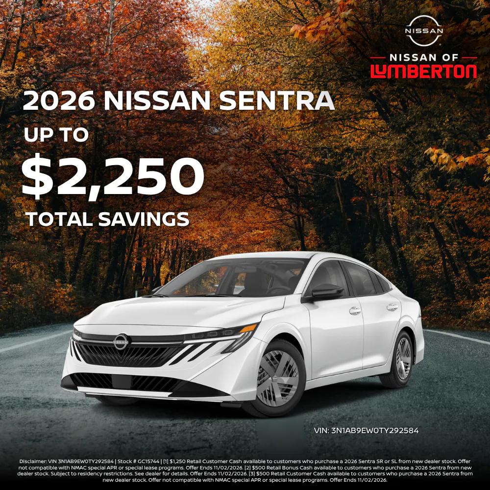 New 2026 Nissan Sentra | Nissan of Lumberton