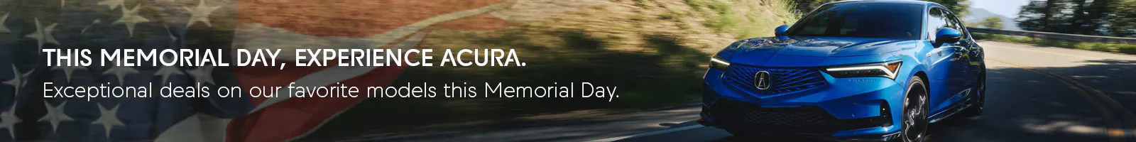 Acura Memorial Day Sale