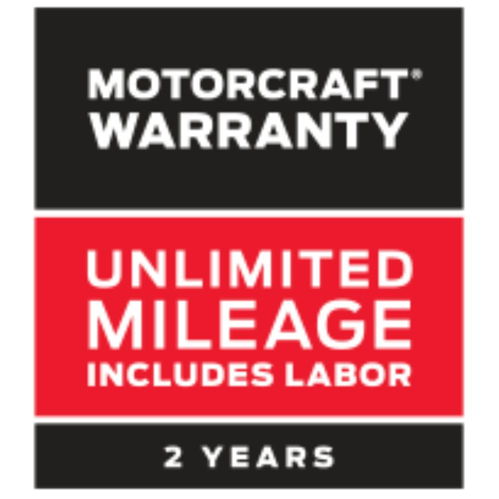 Motorcraft® Warranty: Two years. Unlimited mileage. Includes labor. * | Palm Coast Ford