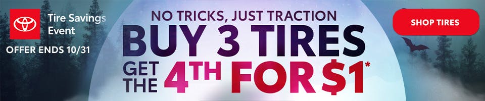 Buy 3 Tires, Get the 4th for $1* | Parks Toyota of DeLand