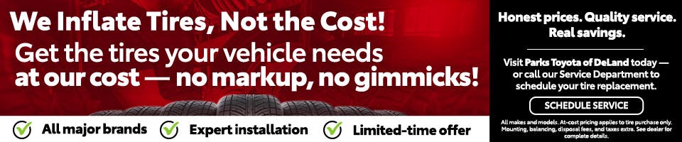 NOV25 Tires Schedule Service | Parks Toyota of DeLand