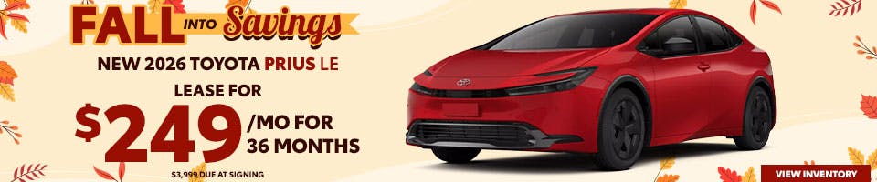 AUG25 Prius LE Offer | Parks Toyota of DeLand