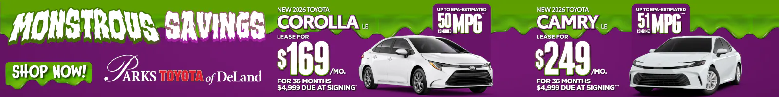Corolla/Camry | Parks Toyota of DeLand