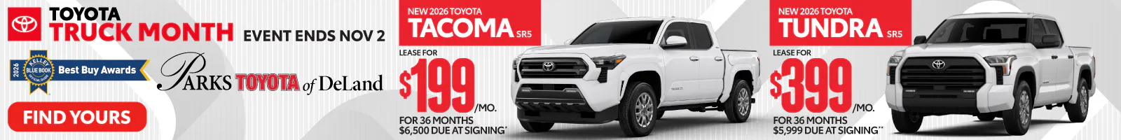 Tacoma/Tundra | Parks Toyota of DeLand