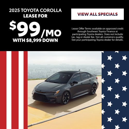 July Corolla Offers