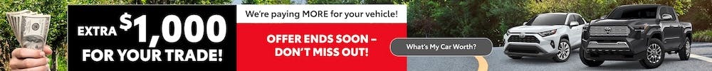 Extra 1000 for your trade | Parks Toyota of DeLand