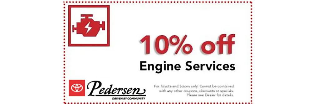 10% off Engine Services | Pedersen Toyota
