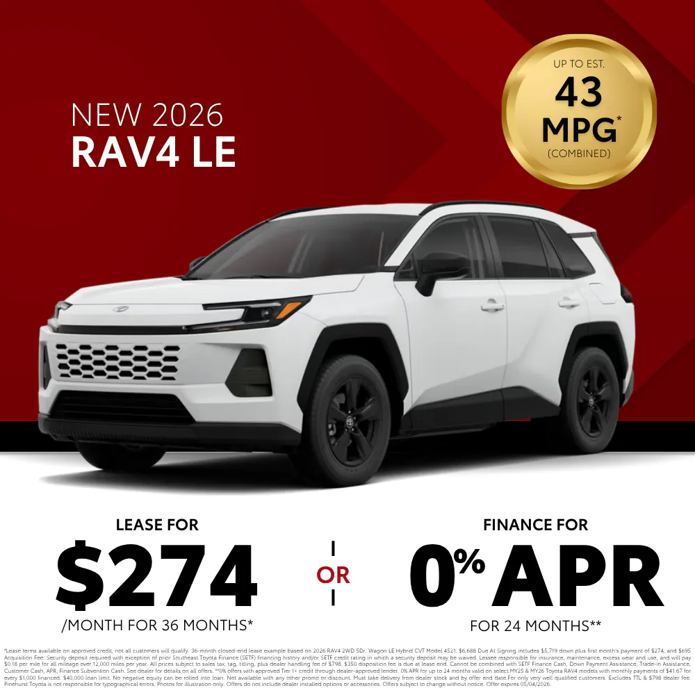 2026 Toyota RAV4 LE | Pinehurst Toyota