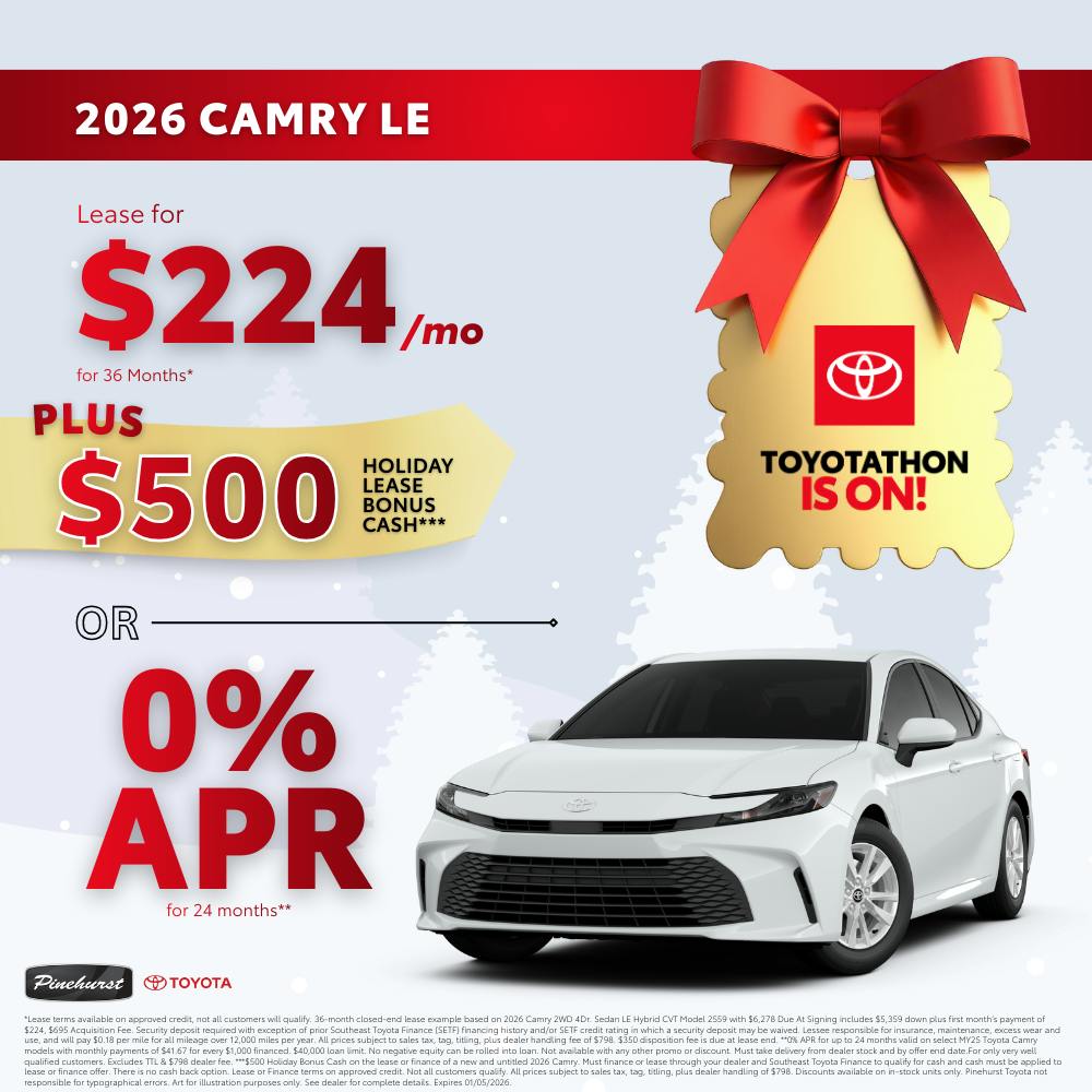2026 Toyota Camry LE | Pinehurst Toyota