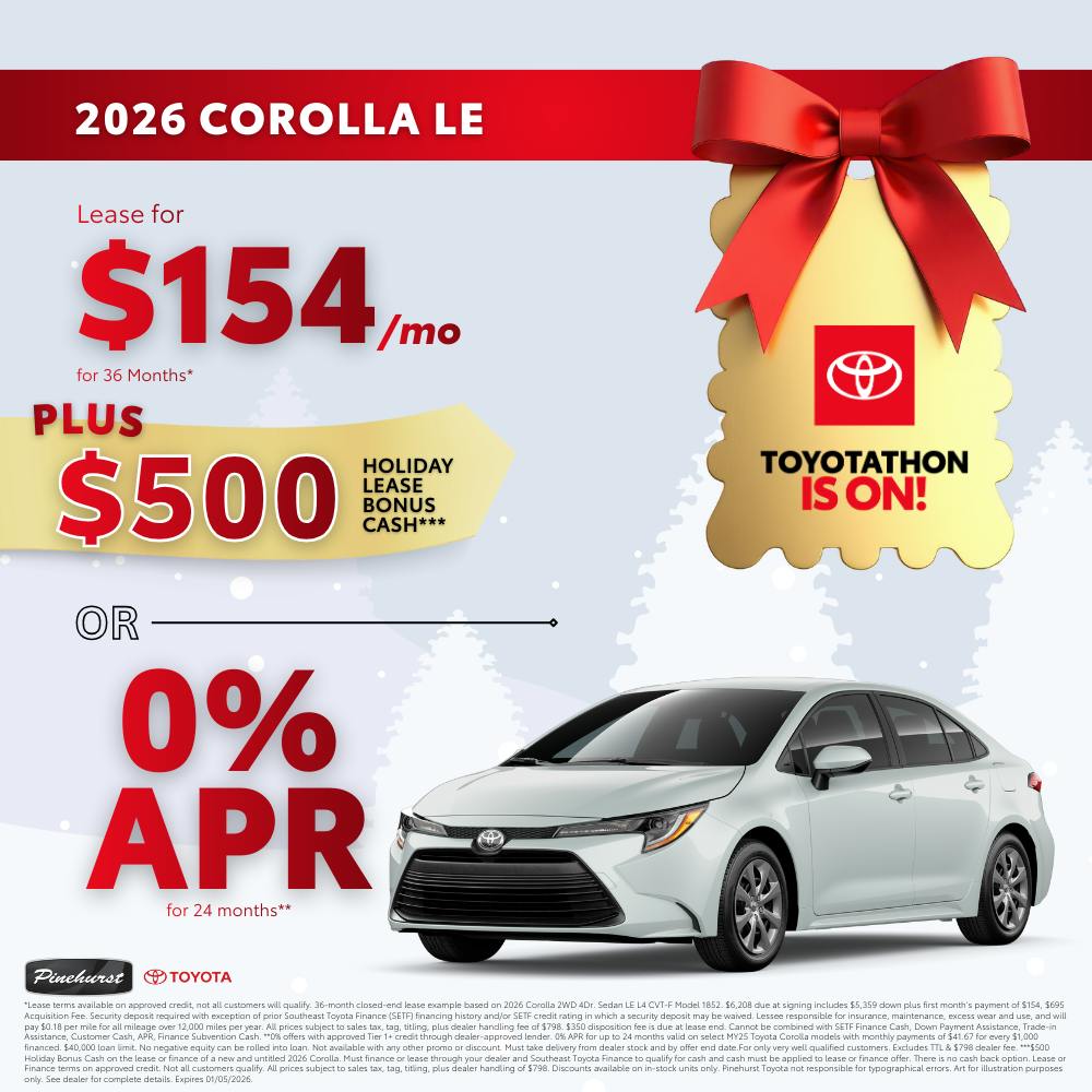 2026 Toyota Corolla LE | Pinehurst Toyota