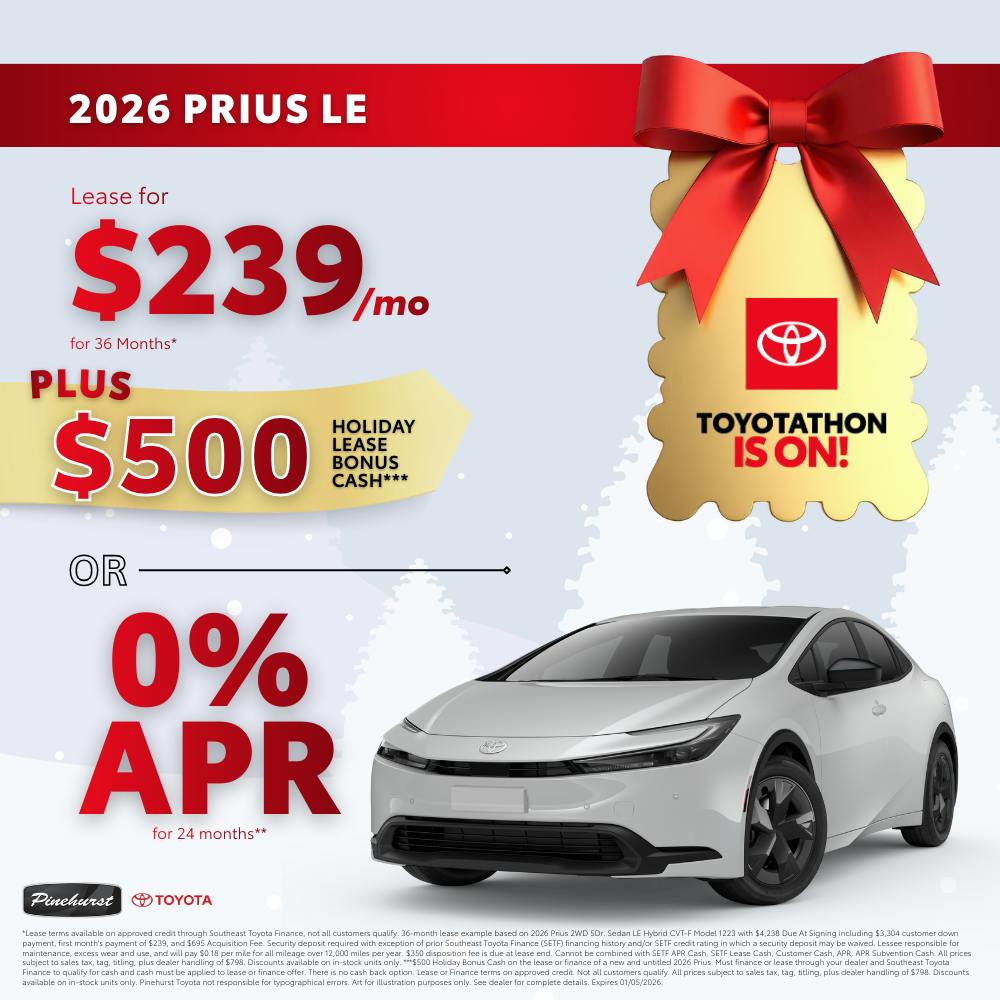 2026 Toyota Prius LE | Pinehurst Toyota