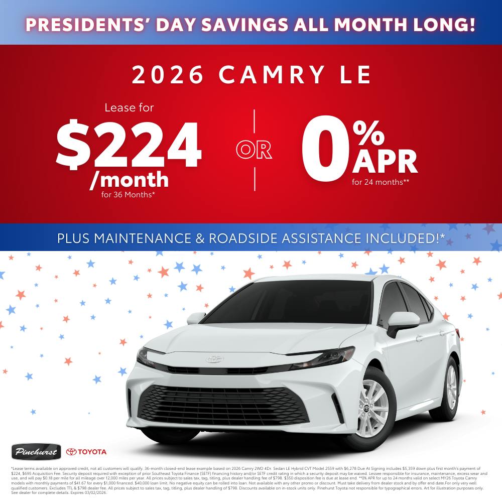 2026 Toyota Camry LE | Pinehurst Toyota