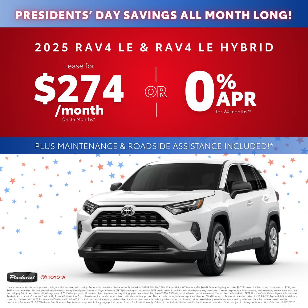 2025 Toyota RAV4 LE | Pinehurst Toyota
