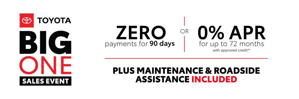 New Toyotas – 0 Payments or 0% APR | Pinehurst Toyota