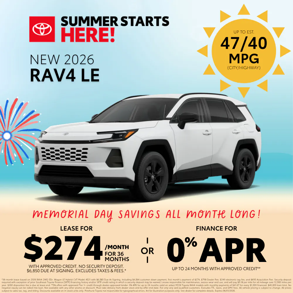 2026 Toyota RAV4 LE | Pinehurst Toyota
