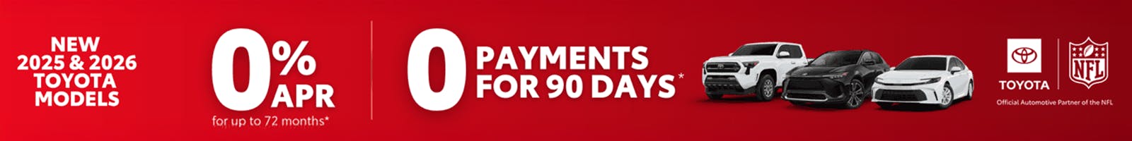 0% APR | 0 Payments for 90 Days