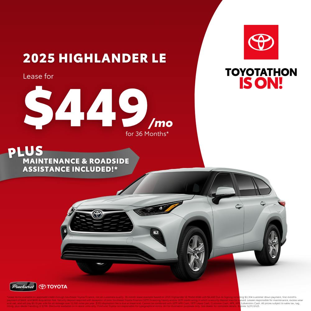 2025 Toyota Highlander LE | Pinehurst Toyota