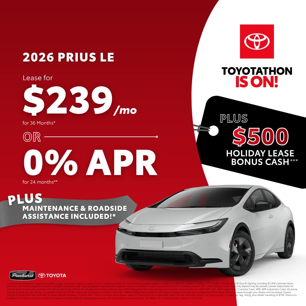 2026 Toyota Prius LE | Pinehurst Toyota