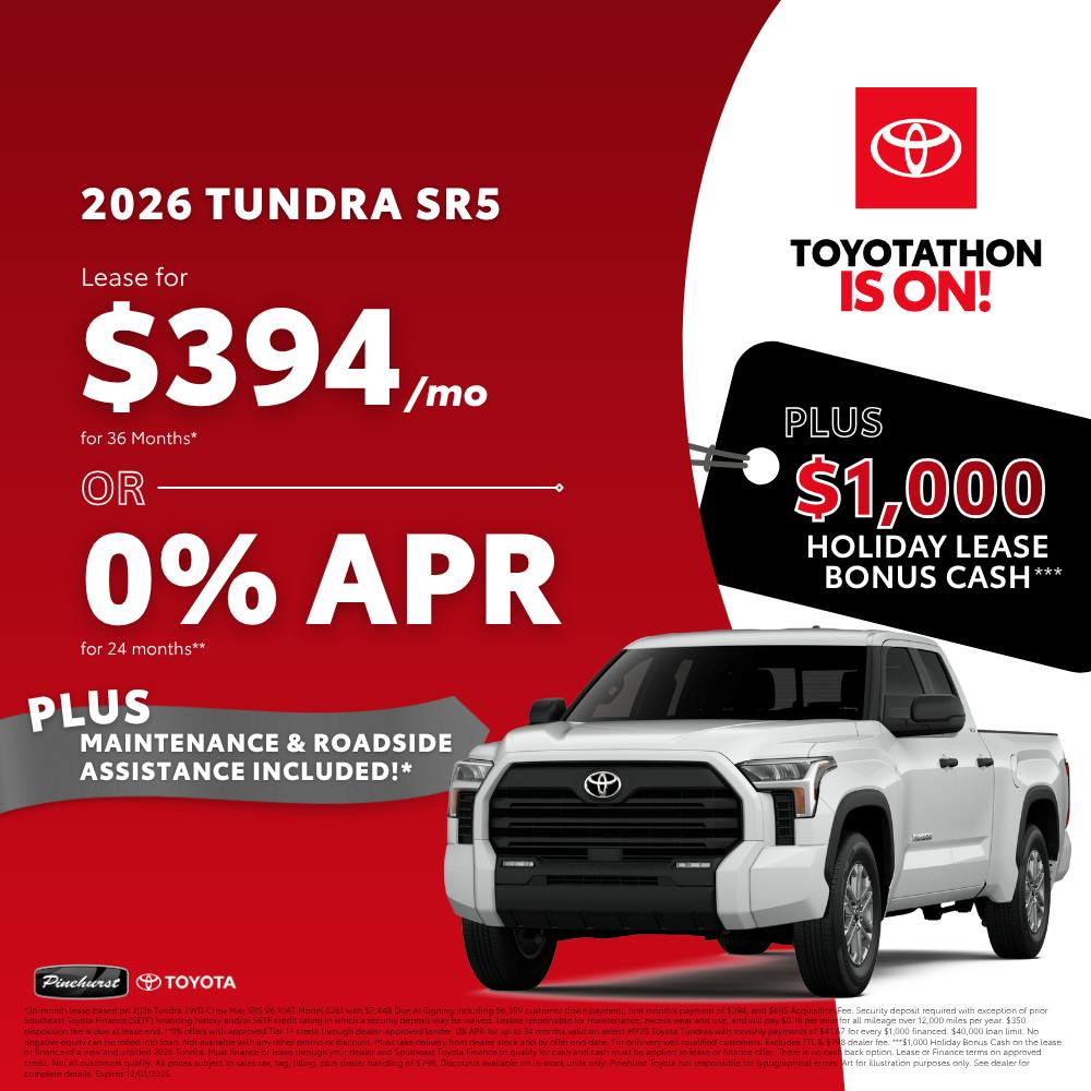 2026 Toyota Tundra SR5 | Pinehurst Toyota