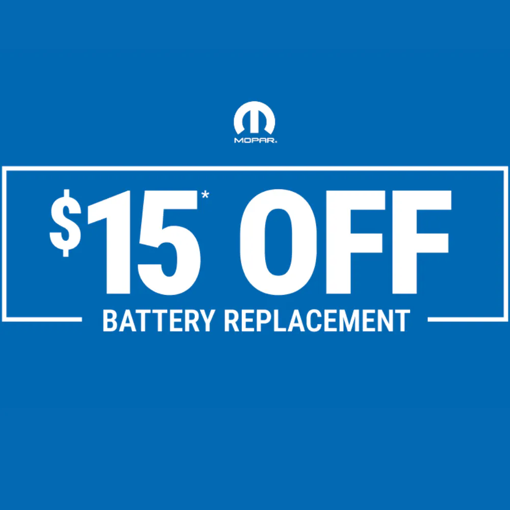 $15 Off Battery Replacement | Premier CDJR of Harvey
