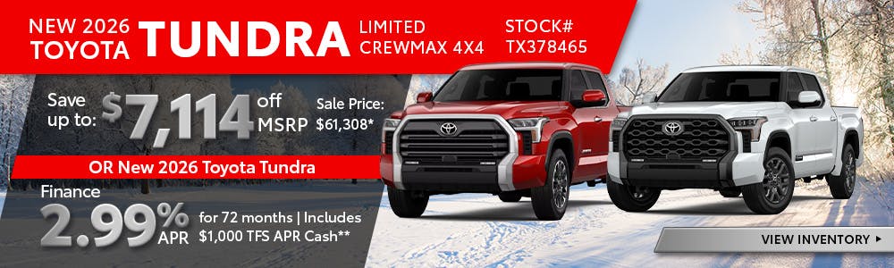 New 2026 Toyota Tundra Limited Crewmax 4X4 | Principle Toyota of Hernando