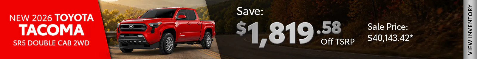 New 2026 Toyota Tacoma