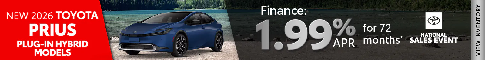 New 2026 Toyota Prius Plug-in Hybrid Models