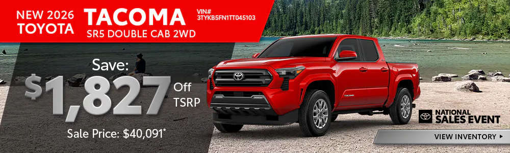 New 2026 Toyota Tacoma SR5 Double Cab 2WD | Toyota of Hernando