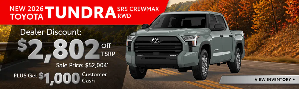 New 2026 Toyota Tundra SR5 Crewmax RWD | Toyota of Hernando