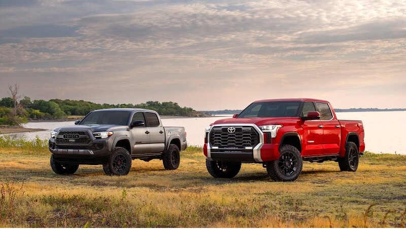 Toyota Tacoma and Toyota Tundra trucks