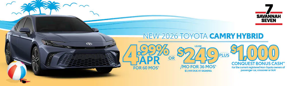 2026 New Toyota Camry Hybrid | Savannah Toyota
